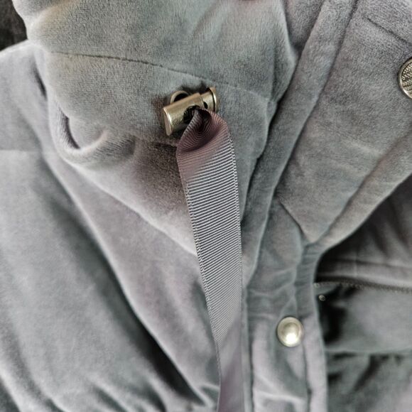 ISAAC MIZRACHI LIVE Velvet Puffer Jacket Size Large - Picture 3 of 5